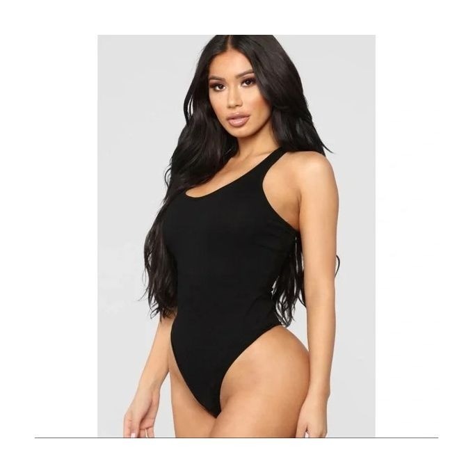 Bodysuit en Polyester et Coton - Noir