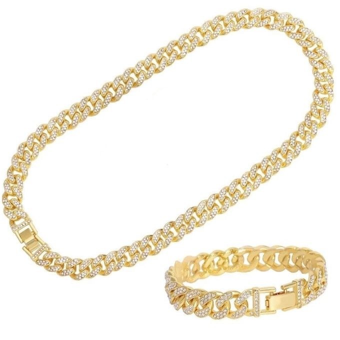 Ensemble Collier + bracelet Biling/Biling - Gold