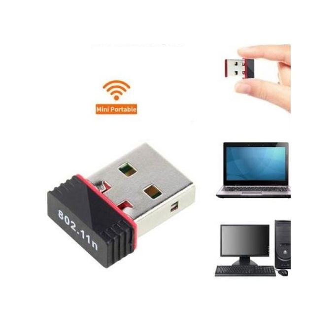 Mini USB carte Réseau sans fil WiFi signal récepteur pour ordinateur 300Mbps