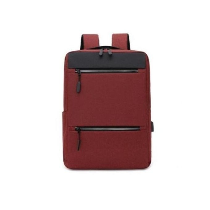 Sac A Dos A Port USB 2K23 - Qualité Garantie -  Rouge