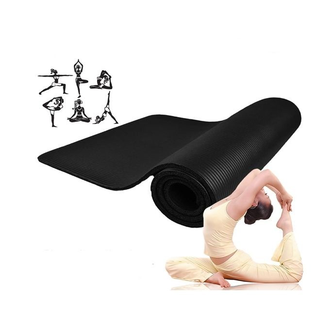 High Qualité Tapis Yoga/Gym - 183*61*1 - Noir